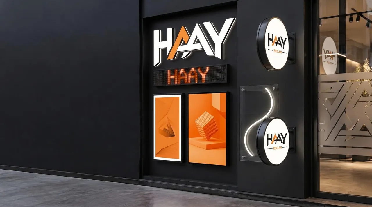 Kutu harf, çift taraflı tabela, LED tabela, LED ekran, LEDBOX, neon ve cam giydirme örnekleri
