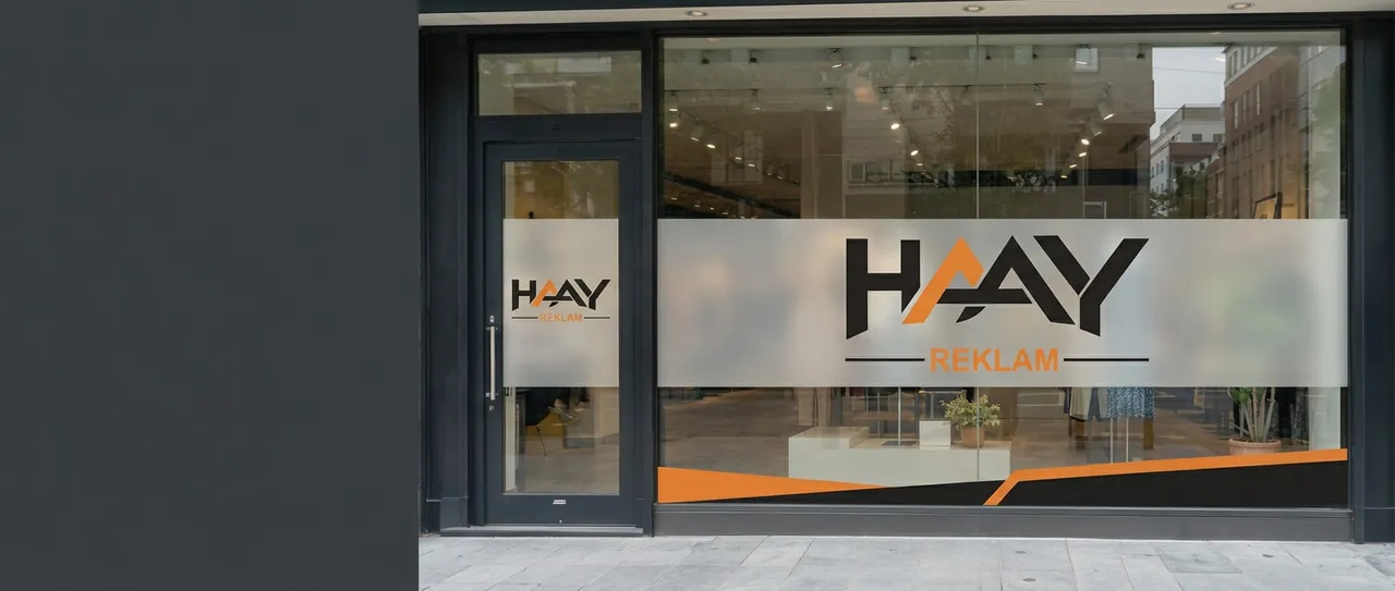 HAAY Reklam logolu Folyo & Cam Giydirme örnek tasarımı